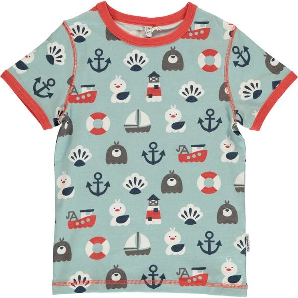 Maxomorra Camiseta Manga Corta Blue Ocean 1 Maxomorra Camiseta Manga Corta Blue Ocean