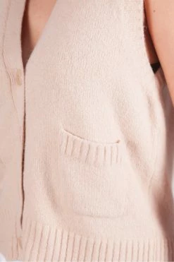 Maison Anje Lepassionata Sleeveless V Neck Cardigan