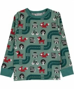 Maxomorra Big City Long Sleeve Top