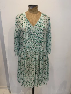 Maison Anje Aqua Print Dress - Ivanoa