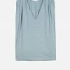 Maison Anje Dina V Neck T Shirt - Ice Blue