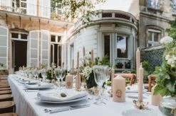 Cire Trudon Bougeoir Fleur Métal Doré