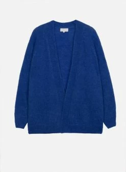 Maison Anje Ladunette Kid Mohair Cardi - Deep Blue