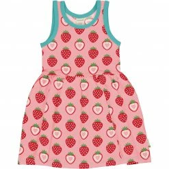 Maxomorra Strawberry Sleeveless Spin Dress