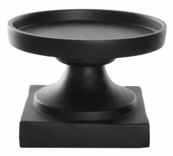 Shishi Portavelas Negro Aluminio