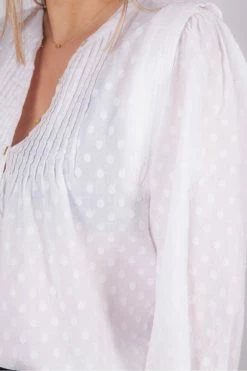 Maison Anje Ibora Tucked Blouse