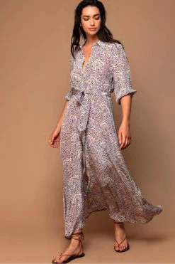 Maison Anje Ibana Viscose Print Dress In Chacha Print