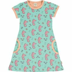 Maxomorra Vestido Manga Corta Sea Horse