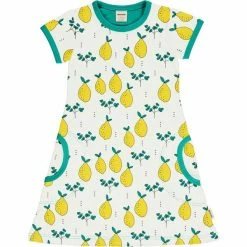 Maxomorra Vestido Manga Corta Lemon