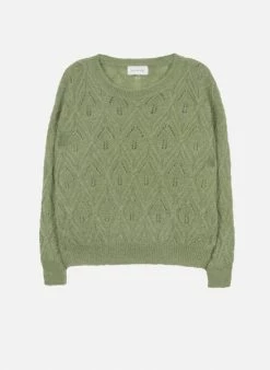 Maison Anje Lekontiki Crew Neck Jumper - Wasabi