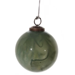 Shishi 9cm Dotted Green Glass Ball