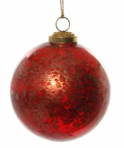 Shishi Bola XMAS De Cristal Rojo Transparente