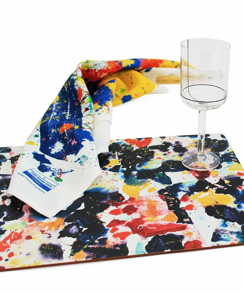 Third Drawer Down Slant Linen Tea Towel - Sam Francis 2 Third Drawer Down Slant Linen Tea Towel - Sam Francis