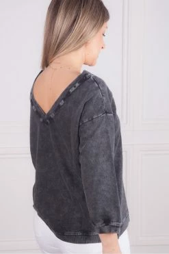 Maison Anje David Sweat In Antra Grey