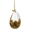 Shishi 5cm Gold Leaf Glass Drop