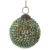 Shishi 7cm Green Diamond Bead Glass Ball