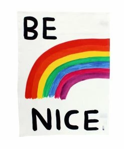 Third Drawer Down David Shrigley Be Nice Linen Print/Tea Towel