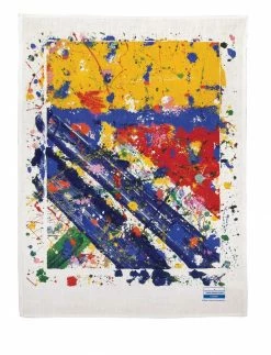Third Drawer Down Slant Linen Tea Towel - Sam Francis