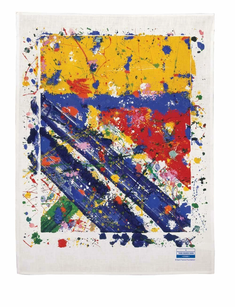 Third Drawer Down Slant Linen Tea Towel - Sam Francis 1 Third Drawer Down Slant Linen Tea Towel - Sam Francis