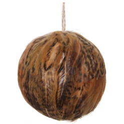 Shishi 8cm Brown Feather Ball