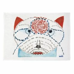 Third Drawer Down Embroidered Tea Towel Champfleurette - Louise Bourgeois