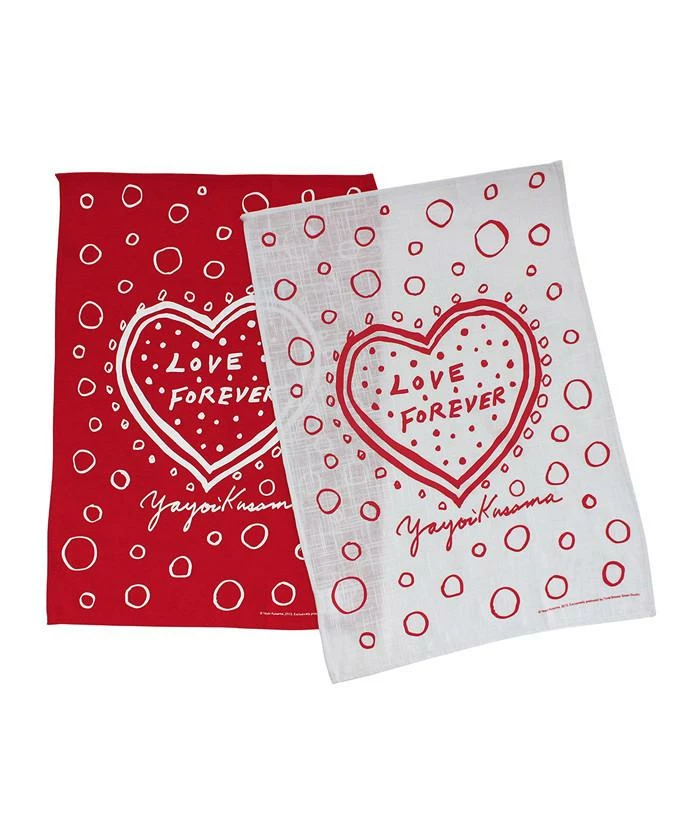 Third Drawer Down Yayoi Kusama Set Of 2 Love Forever Tea Towel 2 Third Drawer Down Yayoi Kusama Set Of 2 Love Forever Tea Towel