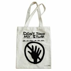 Third Drawer Down David Shrigley Don’t Touch My Stuff Tote Bag