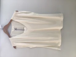Maison Anje V Neck Dina T Shirt - Off White