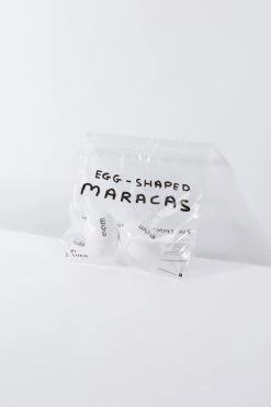 Third Drawer Down Egg-shaped Maracas - David Shrigley